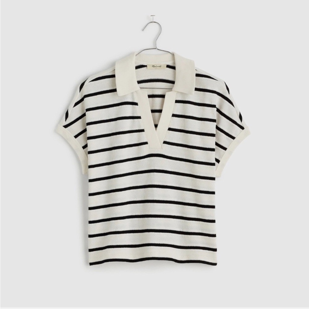 Madewell relaxed v-neck polo shirt